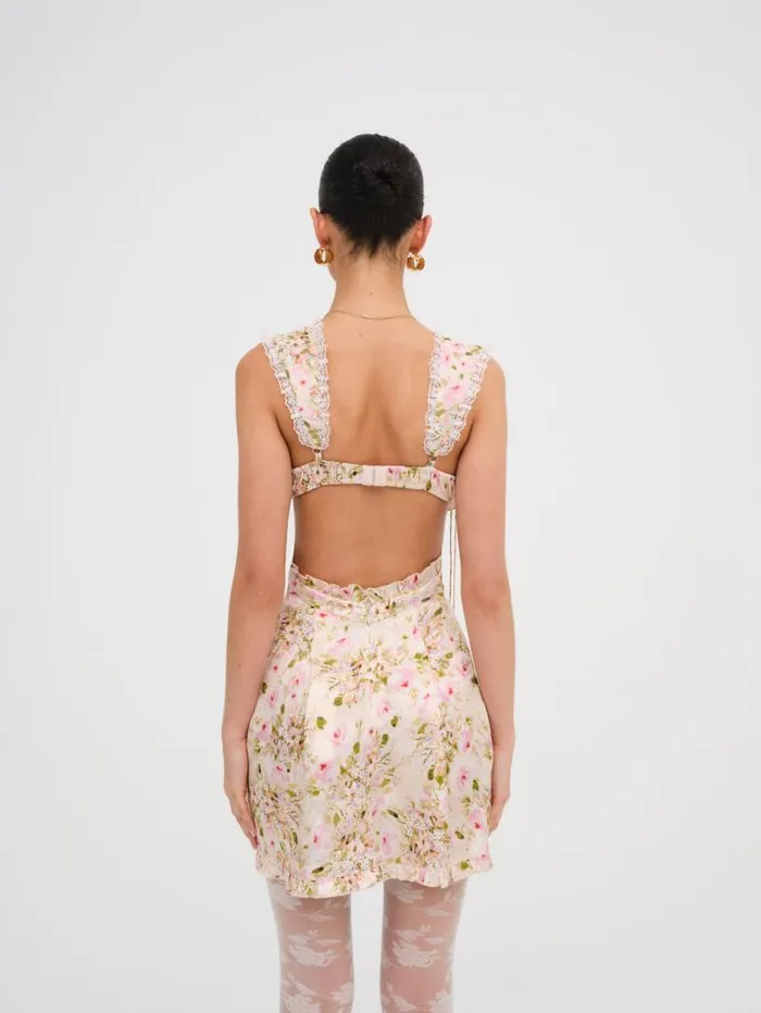 For Love and Lemons Dresses Holland Mini Dress Neutral 8211 Women For Love and Lemons Dresses Holland Mini Dress Neutral 8211 Women