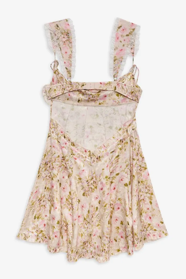 For Love and Lemons Dresses Holland Mini Dress Neutral 8211 Women For Love and Lemons Dresses Holland Mini Dress Neutral 8211 Women
