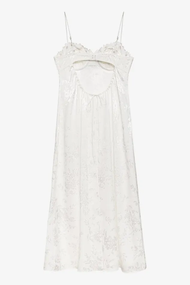 For Love and Lemons Dresses Lola Midi Slip Dress White 8211 Women For Love and Lemons Dresses Lola Midi Slip Dress White 8211 Women