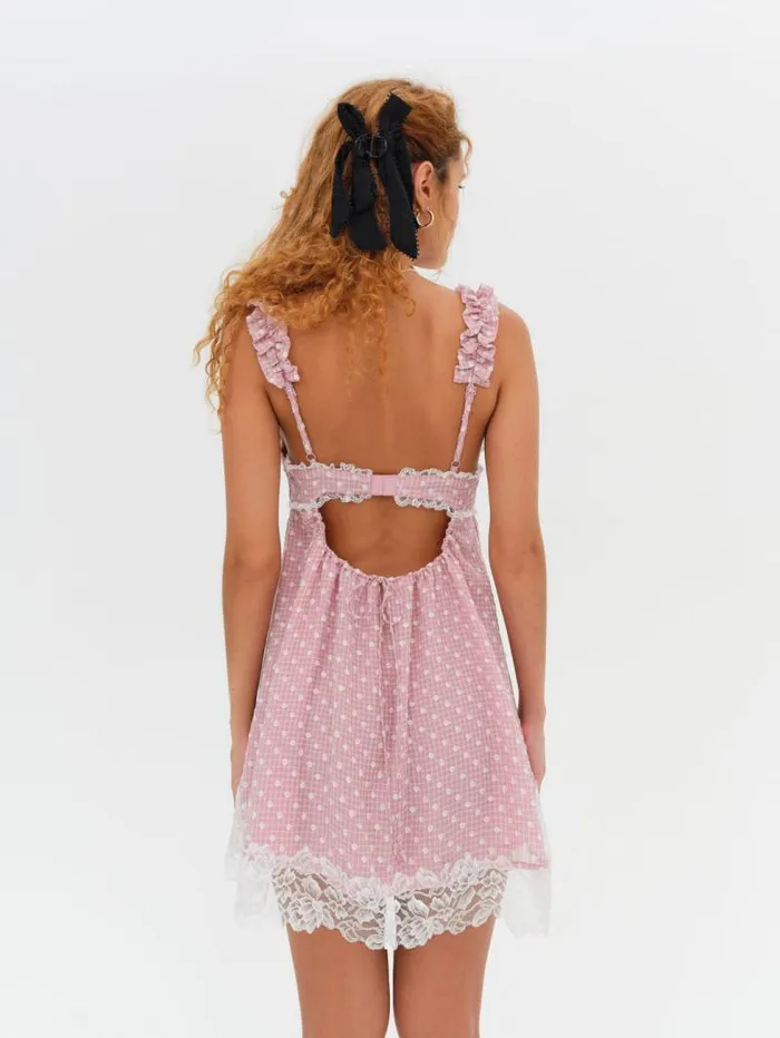 For Love and Lemons Dresses Melanie Mini Dress Pink 8211 Women For Love and Lemons Dresses Melanie Mini Dress Pink 8211 Women