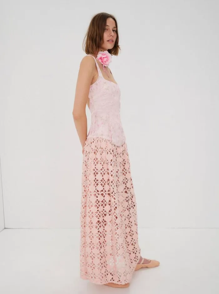 For Love and Lemons Dresses Silvia Maxi Dress Pink 8211 Women For Love and Lemons Dresses Silvia Maxi Dress Pink 8211 Women