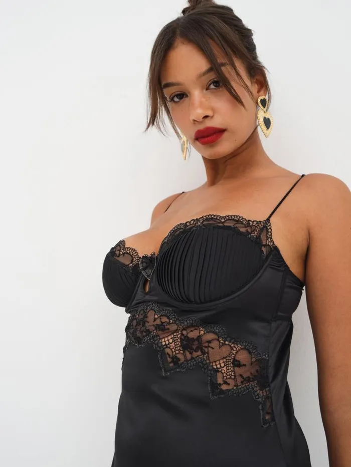 For Love and Lemons Lingerie Brie Slip Dress Black 8211 Women For Love and Lemons Lingerie Brie Slip Dress Black 8211 Women