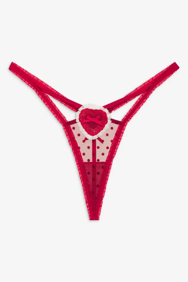 For Love and Lemons Lingerie Velma Thong Panty Red 8211 Women For Love and Lemons Lingerie Velma Thong Panty Red 8211 Women
