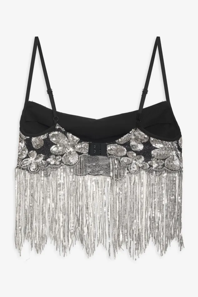 For Love and Lemons Tops Colette Crop Top Black 8211 Women For Love and Lemons Tops Colette Crop Top Black 8211 Women