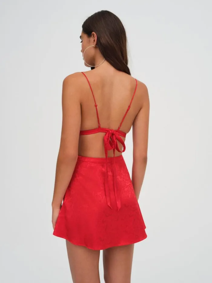 For Love and Lemons Tops Otessa Rose Bralette Red 8211 Women For Love and Lemons Tops Otessa Rose Bralette Red 8211 Women