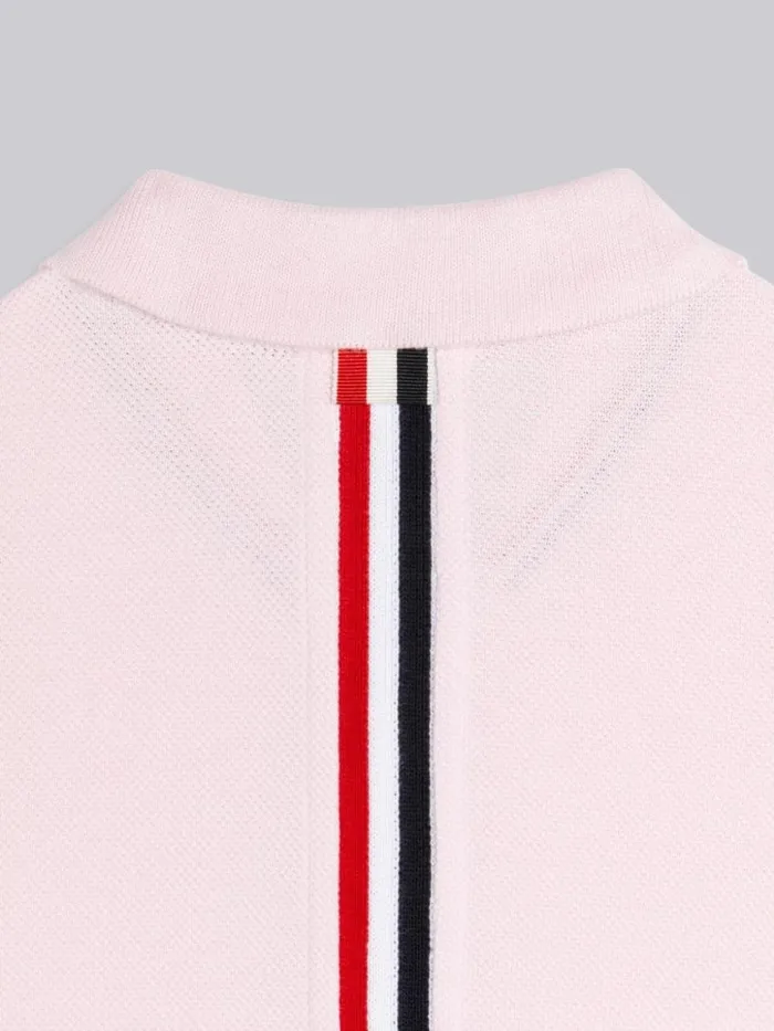 Girls Classic Pique Pleated Bottom Sleeveless Polo Dress Light Pink Thom Browne Sweats And Tshirt