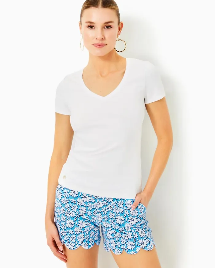 Halee VNeck Top True Navy Women Lilly Pulitzer Tops Halee VNeck Top True Navy Women Lilly Pulitzer Tops