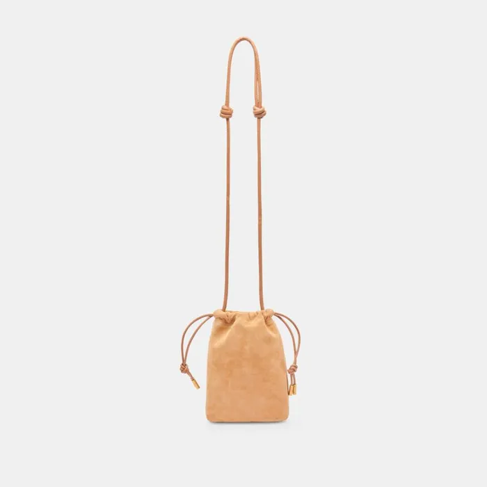 Handbags Women Dolce Vita Evie Crossbody Pouch Rusty Oak Suede