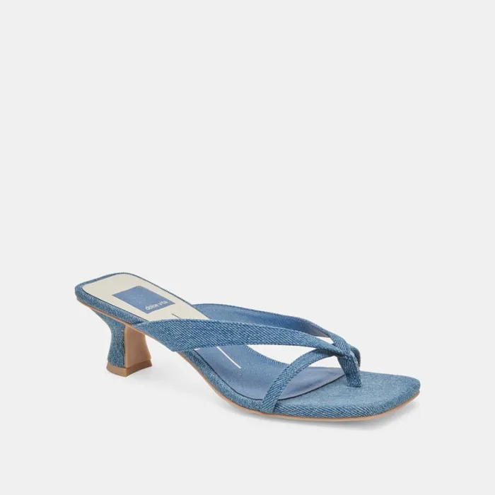 Heels Women Dolce Vita Brevel Heels Blue Denim