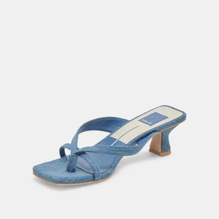 Heels Women Dolce Vita Brevel Heels Blue Denim
