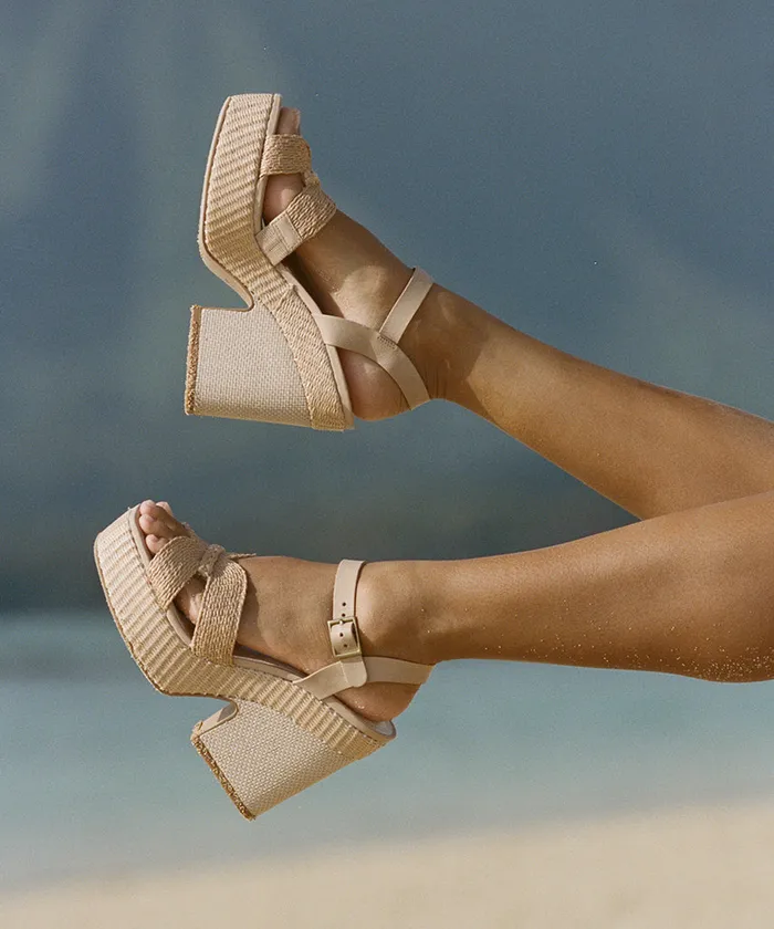 Heels Women Dolce Vita Cale Heels Lt Natural Raffia
