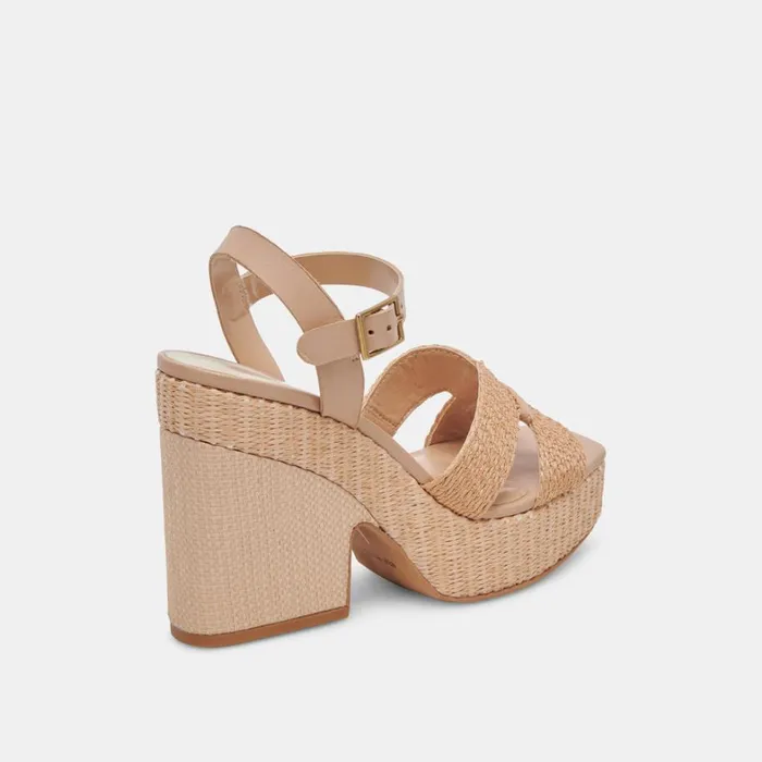 Heels Women Dolce Vita Cale Heels Lt Natural Raffia