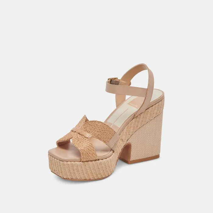 Heels Women Dolce Vita Cale Heels Lt Natural Raffia