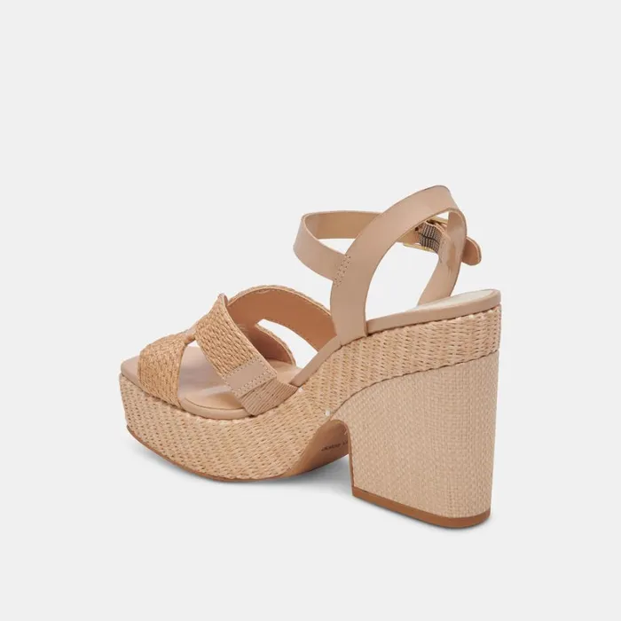 Heels Women Dolce Vita Cale Heels Lt Natural Raffia