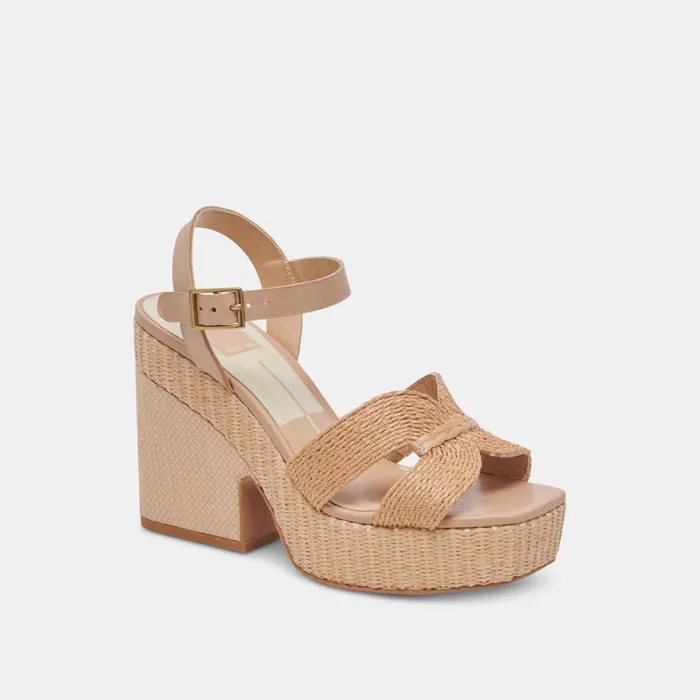 Heels Women Dolce Vita Cale Heels Lt Natural Raffia
