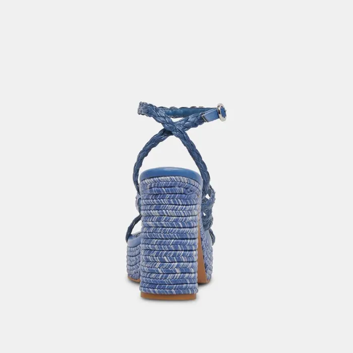 Heels Women Dolce Vita Catina Heels Blue Raffia