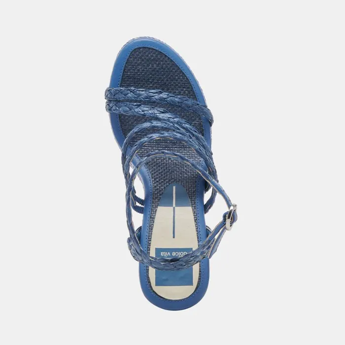 Heels Women Dolce Vita Catina Heels Blue Raffia