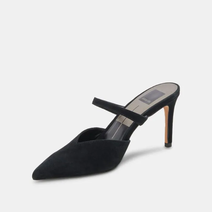 Heels Women Dolce Vita Kanika Heels Onyx Suede