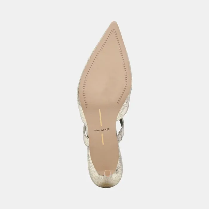 Heels Women Dolce Vita Kanika Heels Platinum Distressed Leather