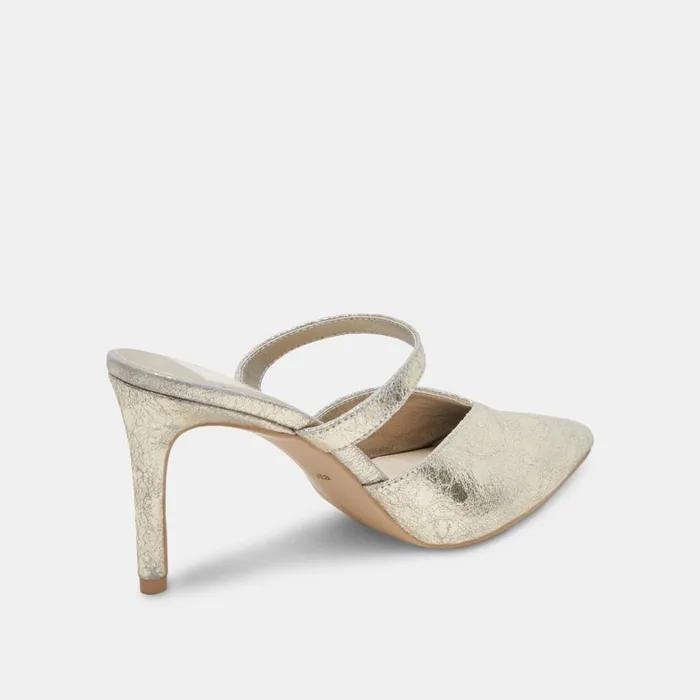 Heels Women Dolce Vita Kanika Heels Platinum Distressed Leather