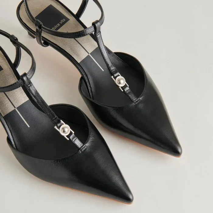 Heels Women Dolce Vita Lavon Heels Black Leather