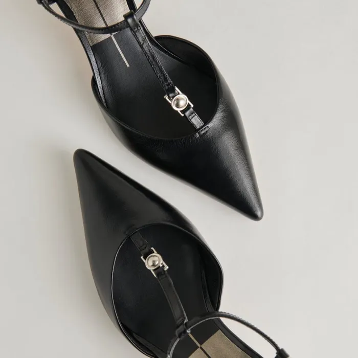 Heels Women Dolce Vita Lavon Heels Black Leather
