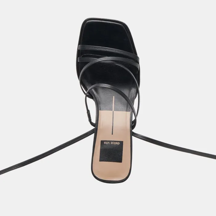 Heels Women Dolce Vita Malabo Heels Black Leather