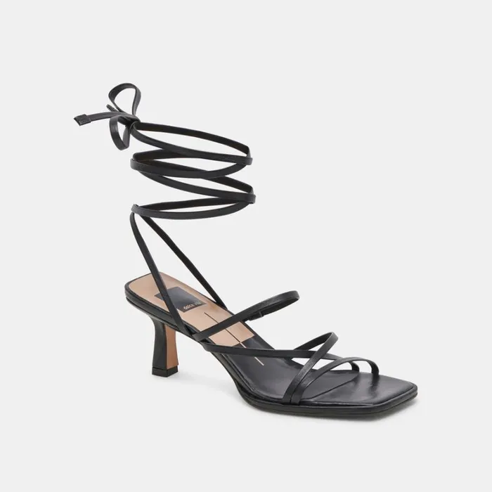 Heels Women Dolce Vita Malabo Heels Black Leather