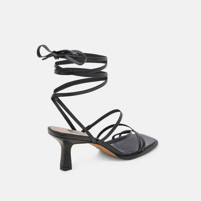 Heels Women Dolce Vita Malabo Heels Black Leather
