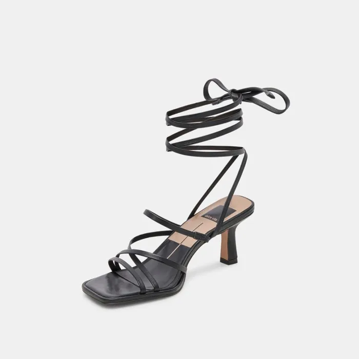 Heels Women Dolce Vita Malabo Heels Black Leather