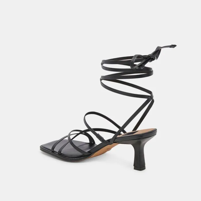 Heels Women Dolce Vita Malabo Heels Black Leather