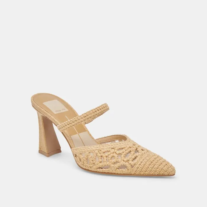 Heels Women Dolce Vita Nassau Heels Natural Raffia