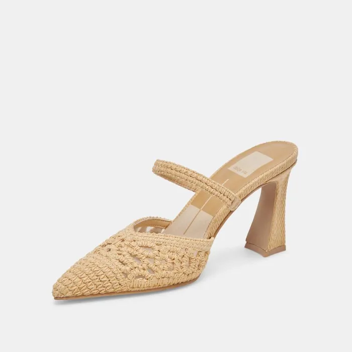 Heels Women Dolce Vita Nassau Heels Natural Raffia
