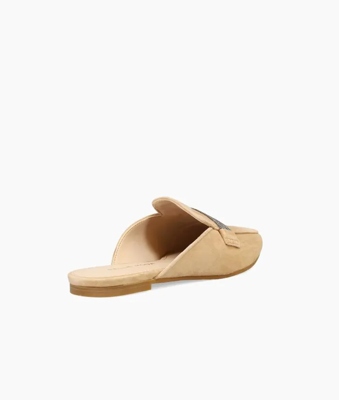 Herra Slide 8211 Latte Women Pelle Moda Flats Herra Slide 8211 Latte Women Pelle Moda Flats