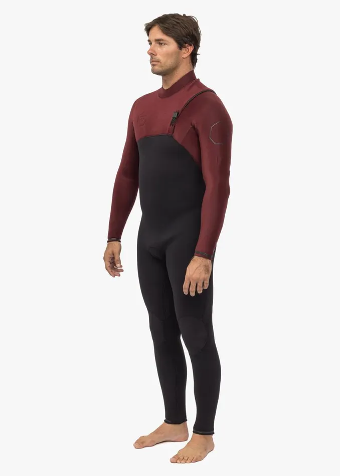 High Seas II 43 Full No Zip Wetsuit Wine Men Vissla Wetsuits