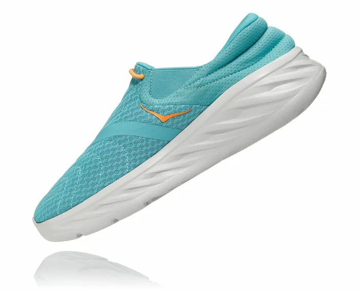HOKA ONE ONE Ora Recovery Shoe 2 Aquarelle Blazing Orange Men Recovery Sandals