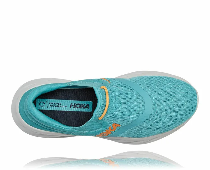 HOKA ONE ONE Ora Recovery Shoe 2 Aquarelle Blazing Orange Men Recovery Sandals