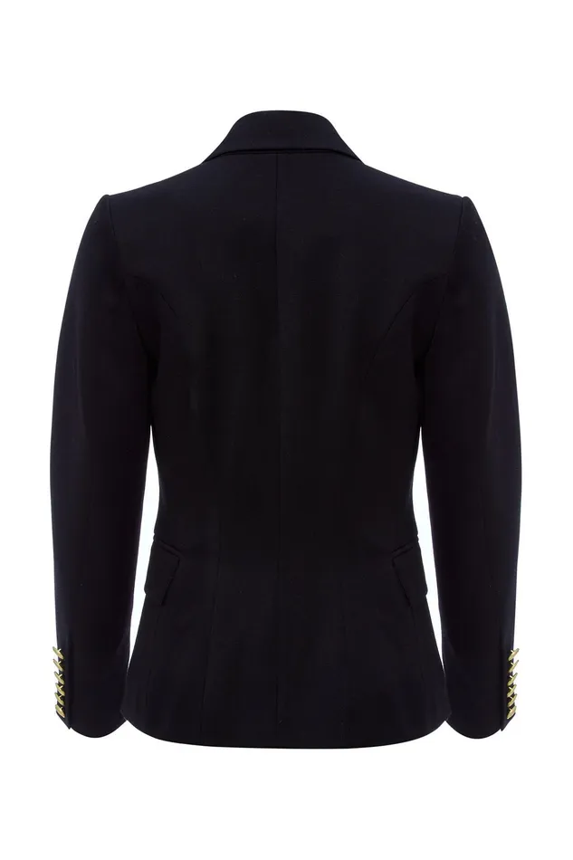 Holland Cooper Blazers Knightsbridge Blazer Black Barathea 8211 Women