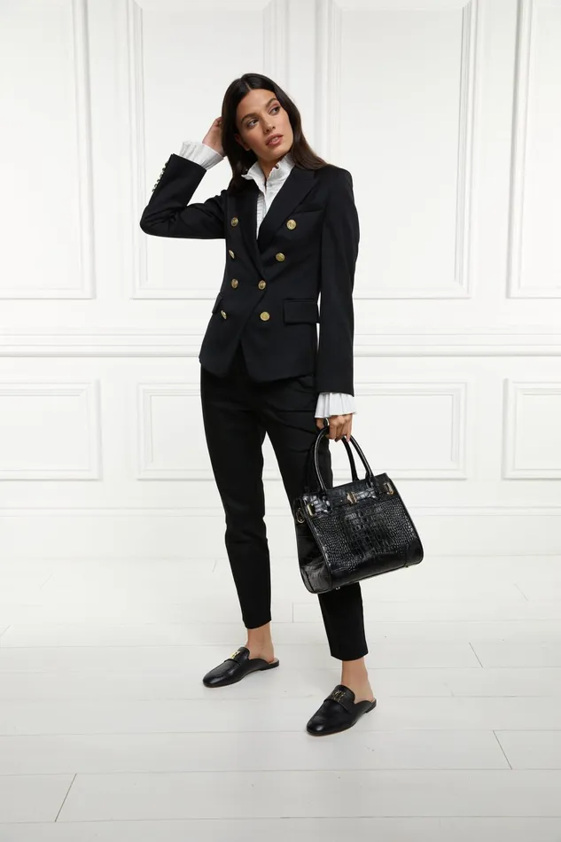 Holland Cooper Blazers Knightsbridge Blazer Black Barathea 8211 Women