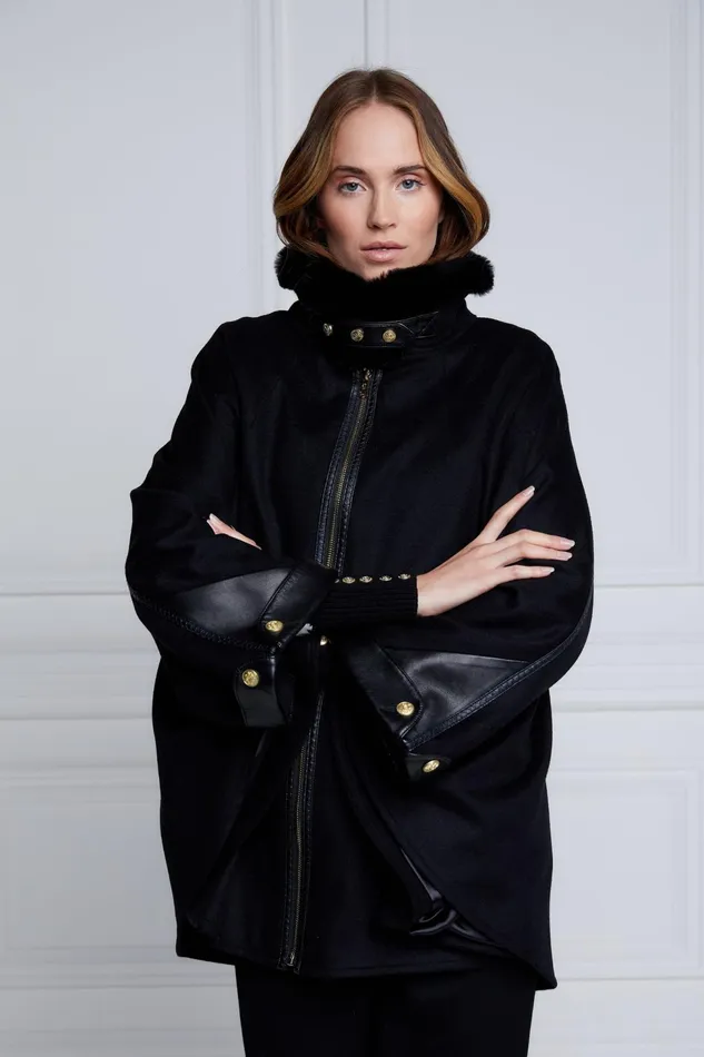 Holland Cooper Capes Chiltern Cape Soft Black 8211 Women Holland Cooper Capes Chiltern Cape Soft Black 8211 Women