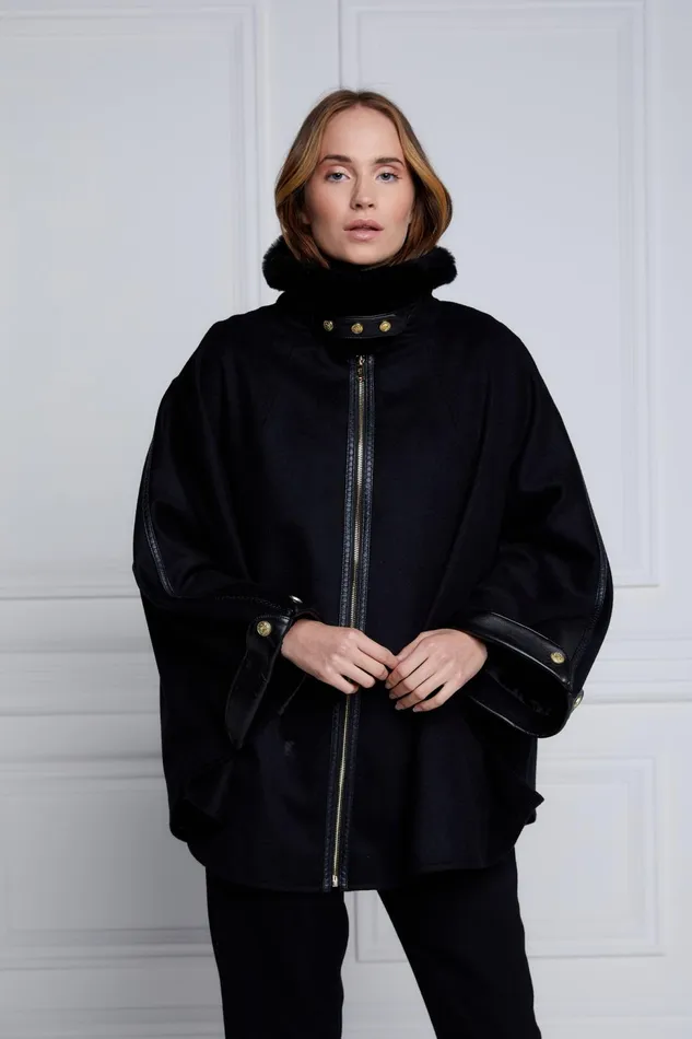 Holland Cooper Capes Chiltern Cape Soft Black 8211 Women Holland Cooper Capes Chiltern Cape Soft Black 8211 Women