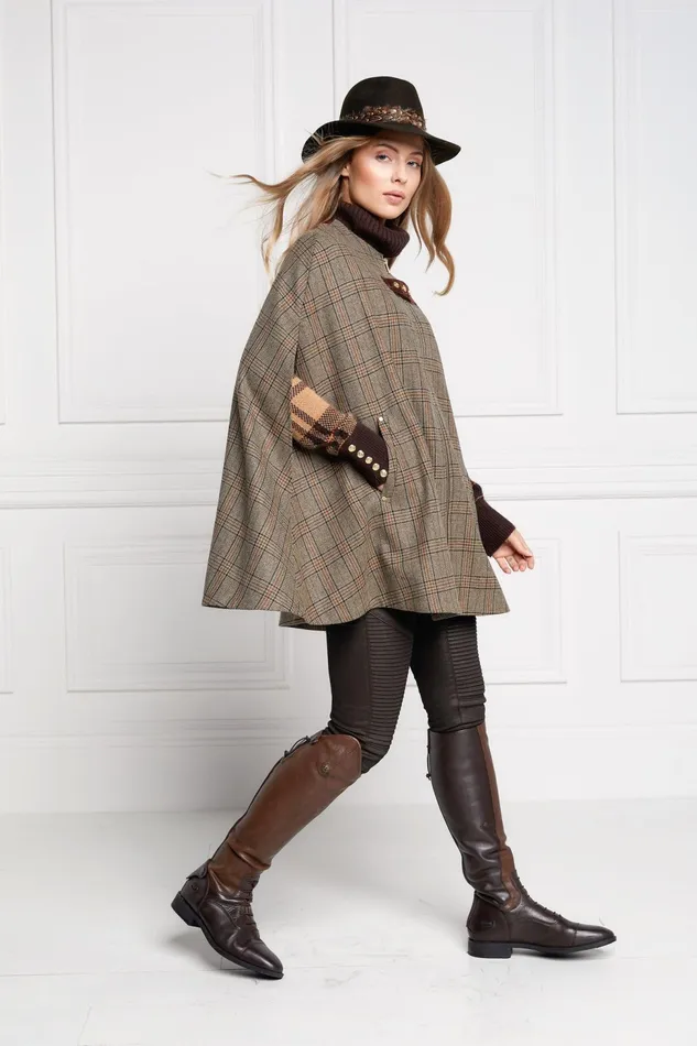 Holland Cooper Capes Slim Cape Bourbon Tweed 8211 Women