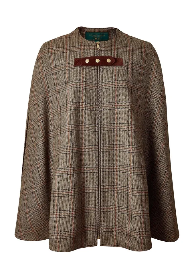 Holland Cooper Capes Slim Cape Bourbon Tweed 8211 Women