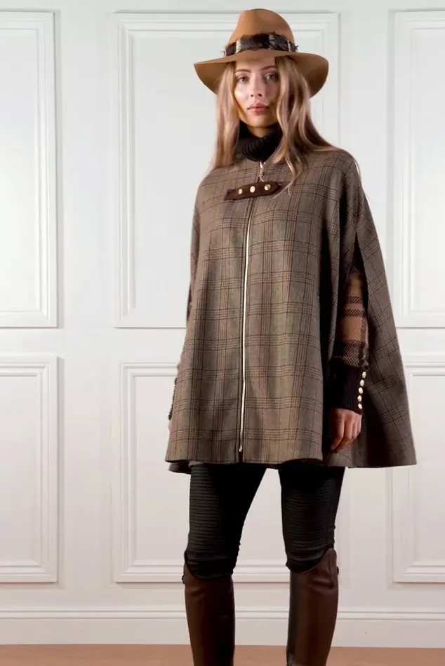 Holland Cooper Capes Slim Cape Bourbon Tweed 8211 Women