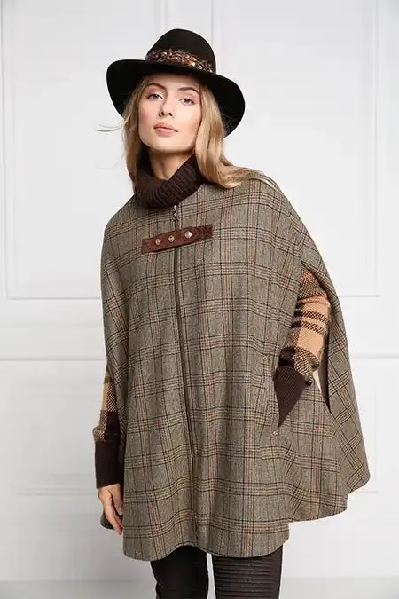 Holland Cooper Capes Slim Cape Bourbon Tweed 8211 Women