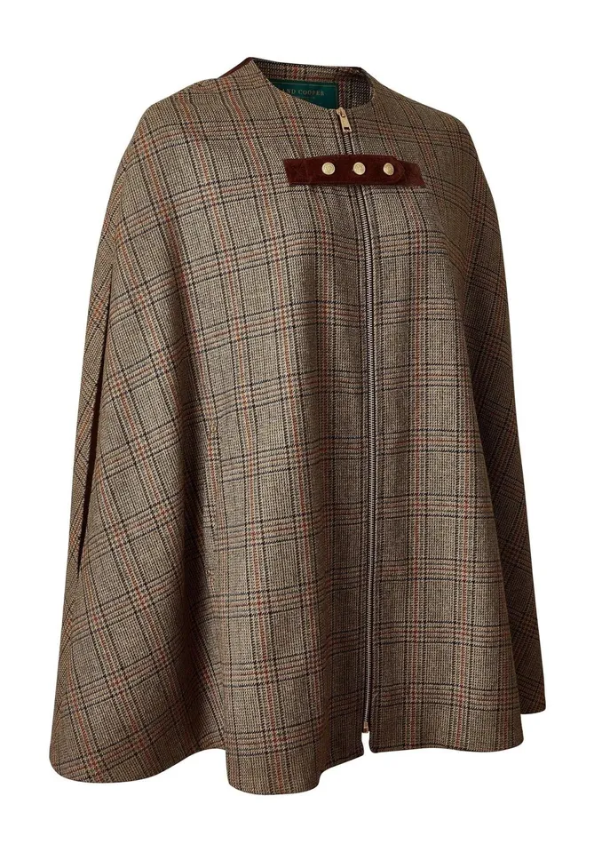 Holland Cooper Capes Slim Cape Bourbon Tweed 8211 Women