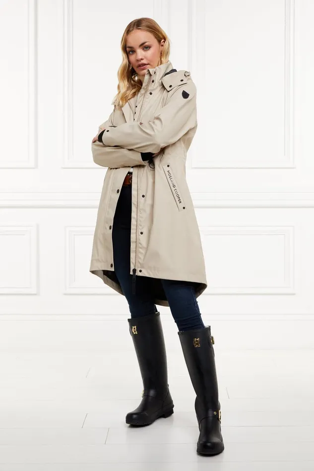 Holland Cooper Coats Chartwell Rain Parka Stone 8211 Women
