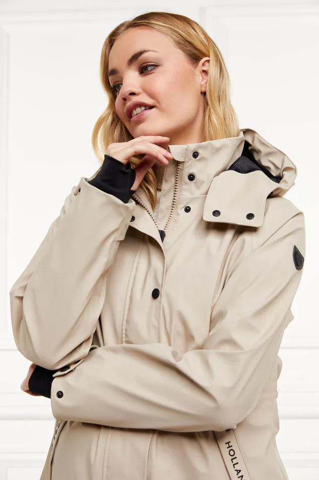 Holland Cooper Coats Chartwell Rain Parka Stone 8211 Women