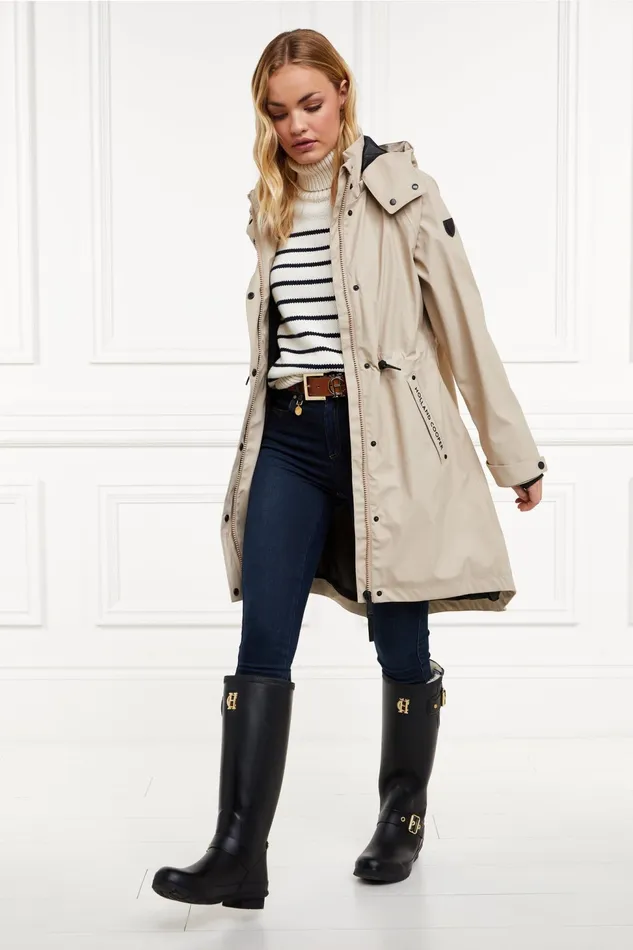 Holland Cooper Coats Chartwell Rain Parka Stone 8211 Women