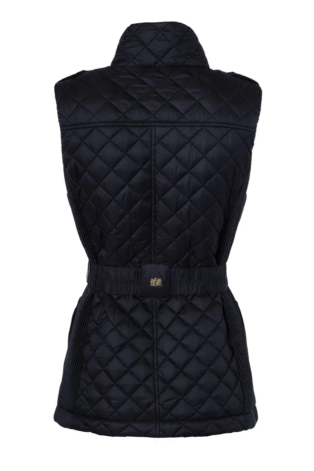 Holland Cooper Gilets Juliana Belted Gilet Black 8211 Women
